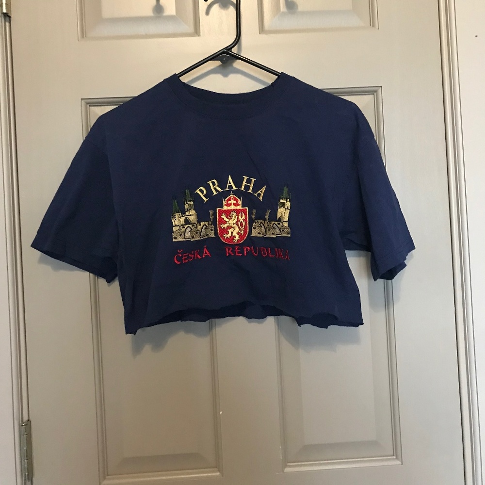 "Praha" cut off crop top new in great condition!